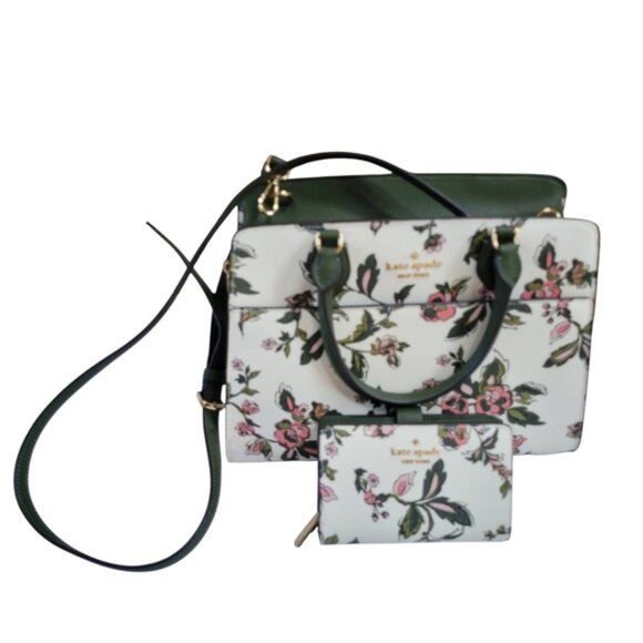 *NWOT* Kate Spade Madison Floral Medium Saffiano Leather Bifold Wallet - Picture 7 of 9